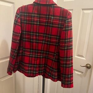 Talbots Red Plaid Women's Blazer